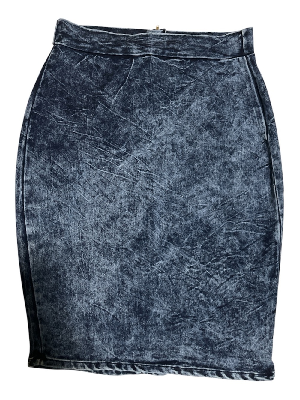 Charlotte Russe Crushed DenimPencil Skirt